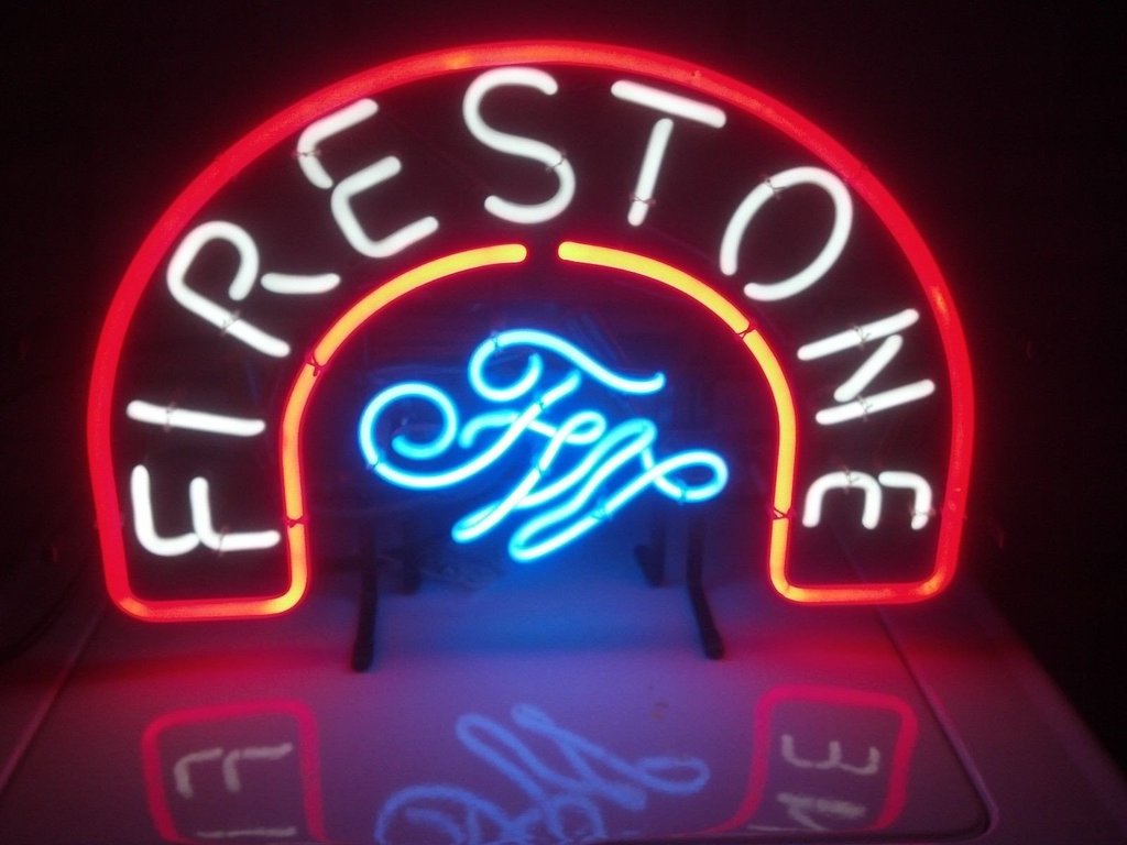 Firestone Beer Logo Neon Sign